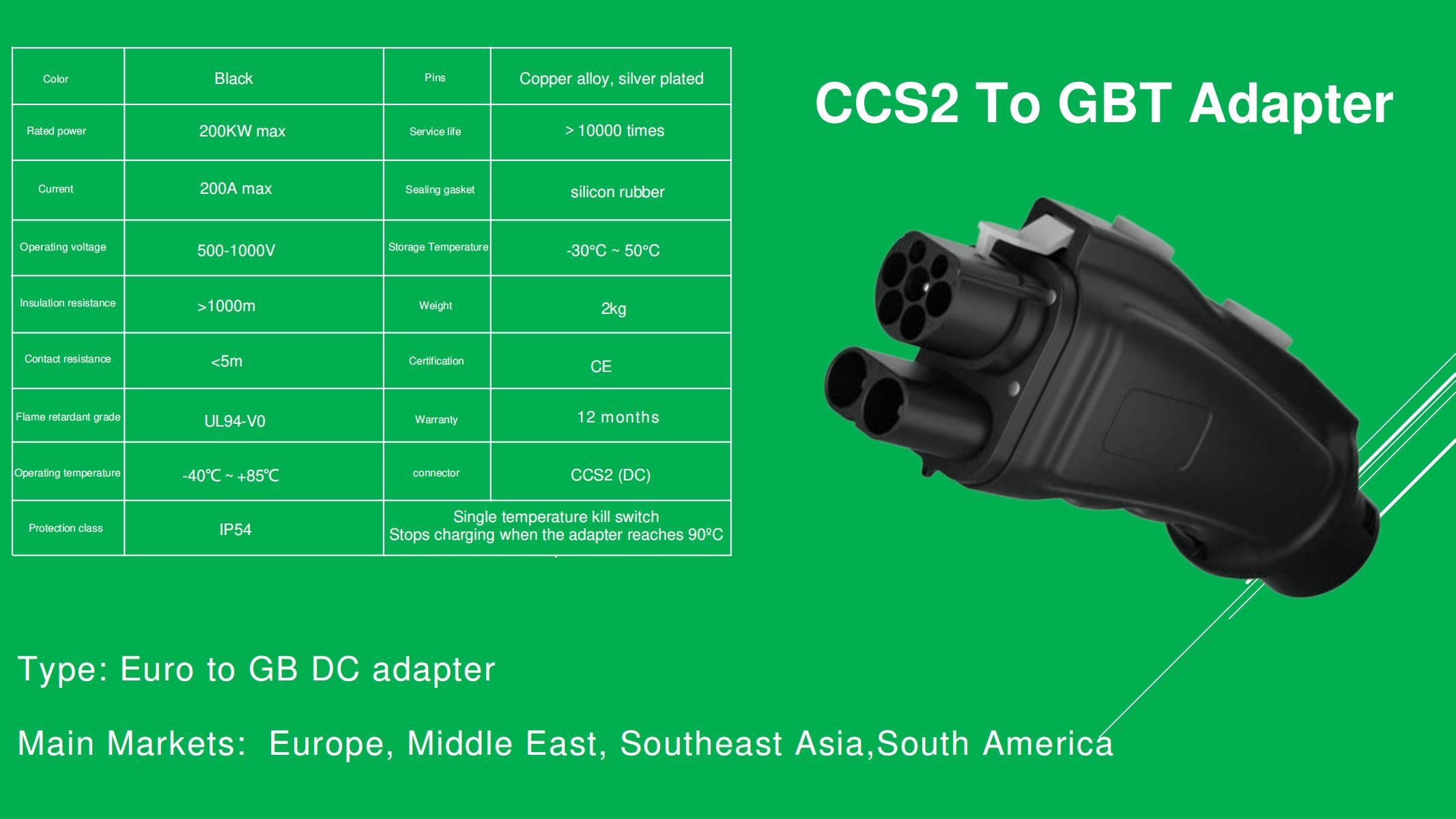 ev charger adapter ccs2 to TESLA
