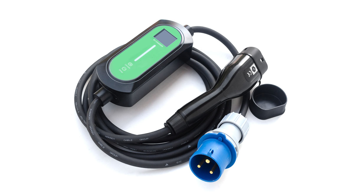 Portable EV Charger 3.5KW 7KW with IEC 62196-2 Charging Plug